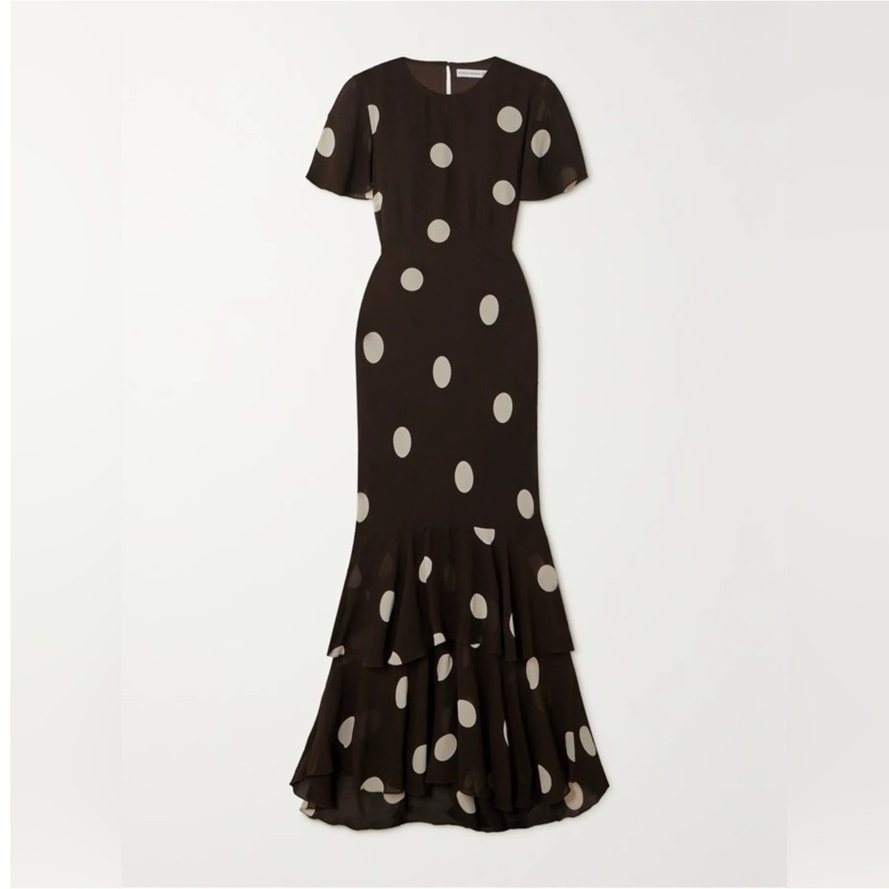 FAITHFULL + NET SUSTAIN Esperanza polka dot maxi dress S Minimalist Wedding NWT